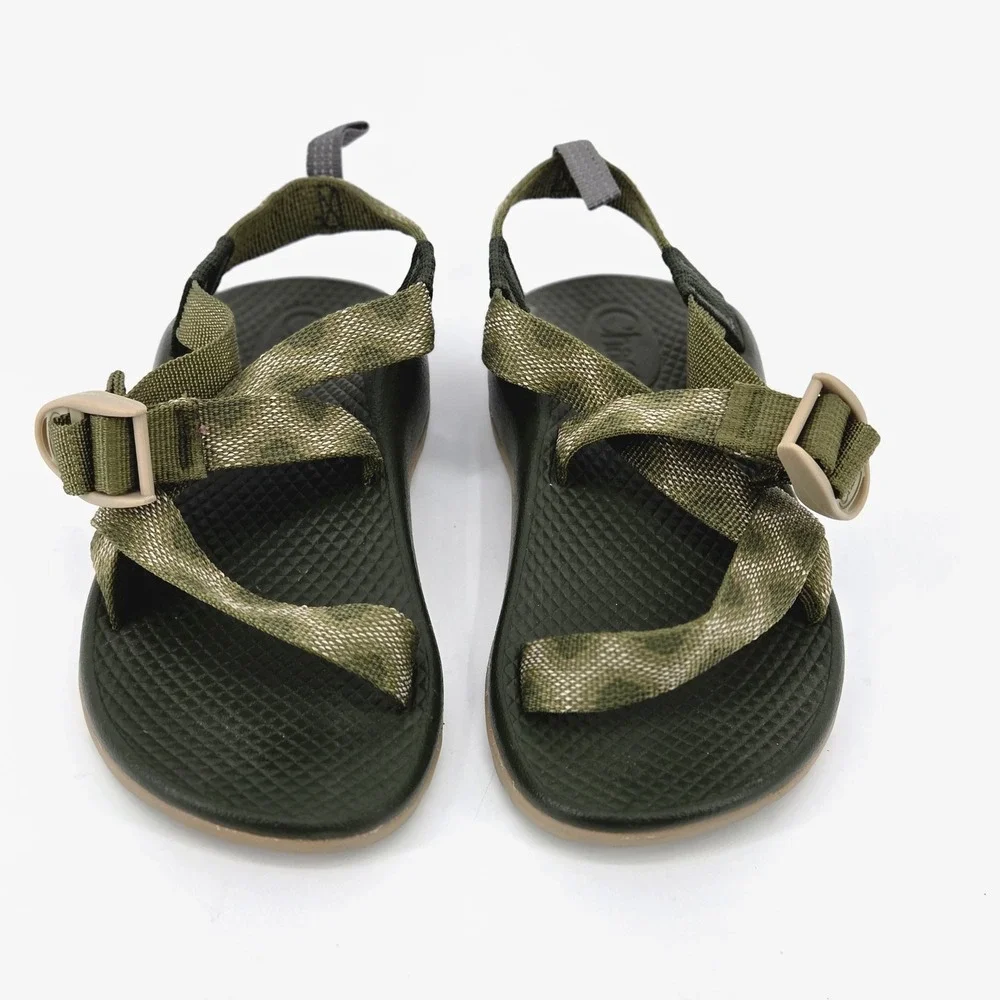 Chaco Z/1 Ecotread Avocado Green Athletic Hiking Strappy Sandals Kids Youth Sz 1